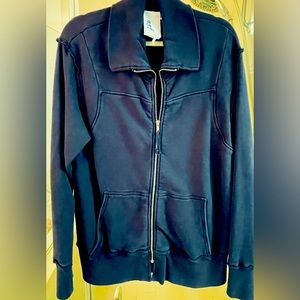 NSF MENS MEDIUM NAVY ZIPPER JACKET